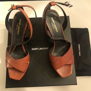 Saint Laurent Flatform Sandals